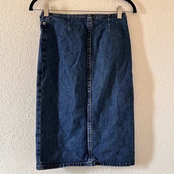D’Mode Classix Vintage Midi Denim Skirt Women Size 1 - Picture 4 of 6